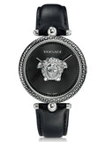 Versace Palazzo Empire Black Dial Black Leather Strap Watch for Women - VCO060017 Buy Now By Versace