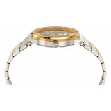 Versace Greca Silver Dial Two Tone Steel Strap Watch for Men - VEVI00320 Buy Now By Versace