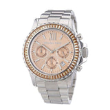 Michael Kors Everest Chronograph Gold Dial Silver Steel Strap Watch For Women - MK5870 Buy Now By Michael Kors