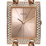 Guess Mod Heavy Metal Diamonds Rose Gold Dial Rose Gold Steel Strap Watch for Women - W0072L3 Buy Now By Guess