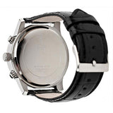 Guess Exec Chronograph Quartz Black Dial Black Leather Strap Watch for Men - W0076G1 Buy Now By Guess