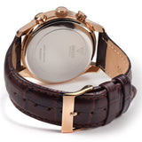 Guess Exec Chronograph Brown Dial Brown Leather Strap Watch For Men - W0076G4 Buy Now By Guess