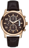 Guess Exec Chronograph Brown Dial Brown Leather Strap Watch For Men - W0076G4 Buy Now By Guess