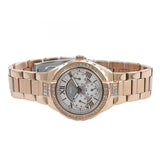 Guess Viva Diamonds White Dial Rose Gold Steel Strap Watch for Women - W0111L3 Buy Now By Guess