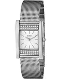 Guess Nouveau Diamonds Silver Dial Silver Mesh Bracelet Watch for Women - W0127L1 Buy Now By Guess