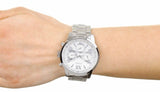 Guess Sunrise Multifunction Quartz White Dial Silver Steel Strap Watch For Women - W0330L3 Buy Now By Guess