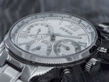 Guess Sunrise Multifunction Quartz White Dial Silver Steel Strap Watch For Women - W0330L3 Buy Now By Guess