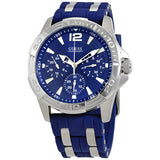 Guess Oasis Multifunction Blue Dial Two Tone Steel Strap Watch for Men- W0366G2 Buy Now By Guess