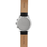 Guess Horizon Chronograph Quartz Black Dial Blue Leather Strap Watch For Men - W0380G3 Buy Now By Guess