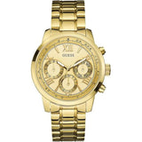 Guess Mini Sunrise Quartz Gold Dial Gold Steel Strap Watch For Women - W0448L2 Buy Now By Guess