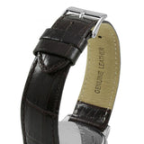 Guess Wafer Analog Blue Dial Brown Leather Strap Watch For Men - W0496G2 Buy Now By Guess