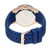 Guess Jet Setter Analog Quartz Blue Dial Blue Rubber Strap Watch For Women - W0571L1 Buy Now By Guess