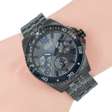 Guess Odyssey Quartz Blue Dial Gunmetal Steel Strap Watch For Men - W1107G5 Buy Now By Guess