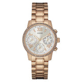 Guess Mini Surprise Analog Silver Dial Rose Gold Steel Strap Watch For Women - W0623L2 Buy Now By Guess