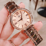 Guess Park Ave Quartz Rose Gold Dial Rose Gold Steel Strap Watch For Women - W0636L2 Buy Now By Guess