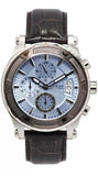 Guess Pinnacle Chronograph Quartz Blue Dial Brown Leather Strap Watch For Men - W0673G1 Buy Now By Guess