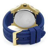 Guess Force Blue & Rose Gold Dial Blue Silicone Strap Watch For Men - W0674G2 Buy Now By Guess