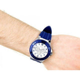 Guess Force White Dial Blue Rubber Strap Watch For Men - W0674G4 Buy Now By Guess