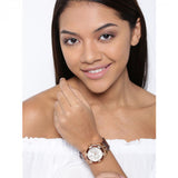 Guess Limelight Analog White Dial Brown Leather Strap Watch For Women - W0775l14 Buy Now By Guess
