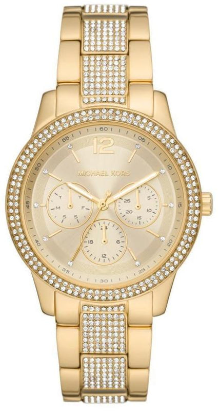 Michael Kors Tibby Multifunction Gold Dial Gold Steel Strap Watch For Women - MK7292 Buy Now By Michael Kors