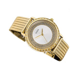 Guess Willow Two Tine Dial Gold Mesh Bracelet Watch For Women - W0836L3 Buy Now By Guess