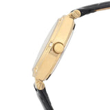 Guess Park Avenue Quartz Gold Dial Black Leather Strap Watch For Women - W0838L1 Buy Now By Guess