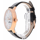 Guess Delancy Quartz Silver Dial Black Leather Strap Watch For Men - W0870G2 Buy Now By Guess