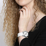 Guess G Twist Quartz White Dial White Silicone Strap Watch For Women - W0911L1 Buy Now By Guess