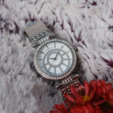 Guess Muse Quartz White Dial Silver Steel Strap Watch For Women - W1008l1 Buy Now By Guess