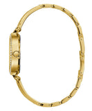 Guess Muse Crystals White Dial Rose Gold Steel Strap Watch For Women - W1008L2 Buy Now By Guess