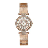 Guess Muse Quartz Silver Dial Rose Gold Steel Strap Watch For Women - W1008L3 Buy Now By Guess
