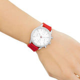 Guess Marina Chronograph Quartz White Dial Red Rubber Strap Watch for Women - W1025L2 Buy Now By Guess