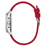 Guess Marina Chronograph Quartz White Dial Red Rubber Strap Watch for Women - W1025L2 Buy Now By Guess