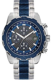 Guess Octane Chronograph Blue Dial Two Tone Steel Strap Watch for Men - W1046G2 Buy Now By Guess