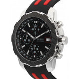 Guess Octane Chronograph Black Dial Two Tone Silicone Strap Watch For Men - W1047G1 Buy Now By Guess