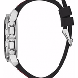 Guess Octane Chronograph Black Dial Two Tone Silicone Strap Watch For Men - W1047G1 Buy Now By Guess