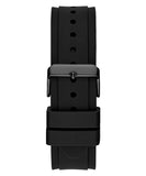Guess Legacy Black Dial Black Rubber Strap Watch For Men - W1048G2 Buy Now By Guess