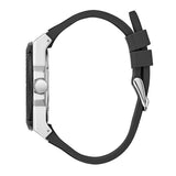 Guess Legacy White Dial Black Rubber Strap Watch For Men - W1049G3 Buy Now By Guess