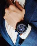 Guess Legacy Blue Dial Blue Rubber Strap Watch for Men - W1049G7 Buy Now By Guess
