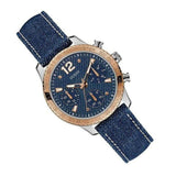 Guess Marina Chronograph Blue Dial Blue Denim Strap Watch For Women - W1057L1 Buy Now By Guess