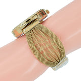 Guess Chiffon Gold Dial Gold Mesh Bracelet Watch For Women - W1083L2 Buy Now By Guess