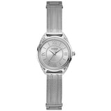Guess Whisper Silver Dial Silver Mesh Bracelet Watch for Women - W1084L1 Buy Now By Guess
