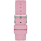 Guess Zena Quartz White Dial Pink Rubber Strap Watch For Women - W1094L4 Buy Now By Guess