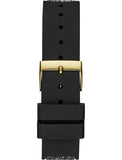 Guess Swirl Quartz Black Dial Black Silicone Strap Watch for Women - W1096L3 Buy Now By Guess