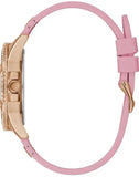 Guess Frontier Diamonds Rose Gold Dial Pink Rubber Strap Watch For Women - W1160L5 Buy Now By Guess