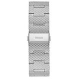 Guess Analog Black Dial Silver Mesh Bracelet Watch for Men - W1263G1 Buy Now By Guess