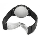 Guess Richmond Black Dial Black Mesh Bracelet Watch for Men - W1263G3 Buy Now By Guess