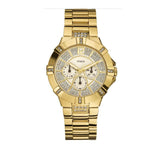 Guess Vista Diamonds Gold Dial Gold Steel Strap Watch for Women - W13573L1 Buy Now By Guess