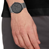 Calvin Klein Minimal Grey Dial Grey Mesh Bracelet Watch for Men - K3M517P4 Buy Now By Calvin Klein