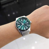 Citizen Eco Drive Vintage Green Dial Silver Steel Strap Watch For Men - AW1598-70X Buy Now By Citizen